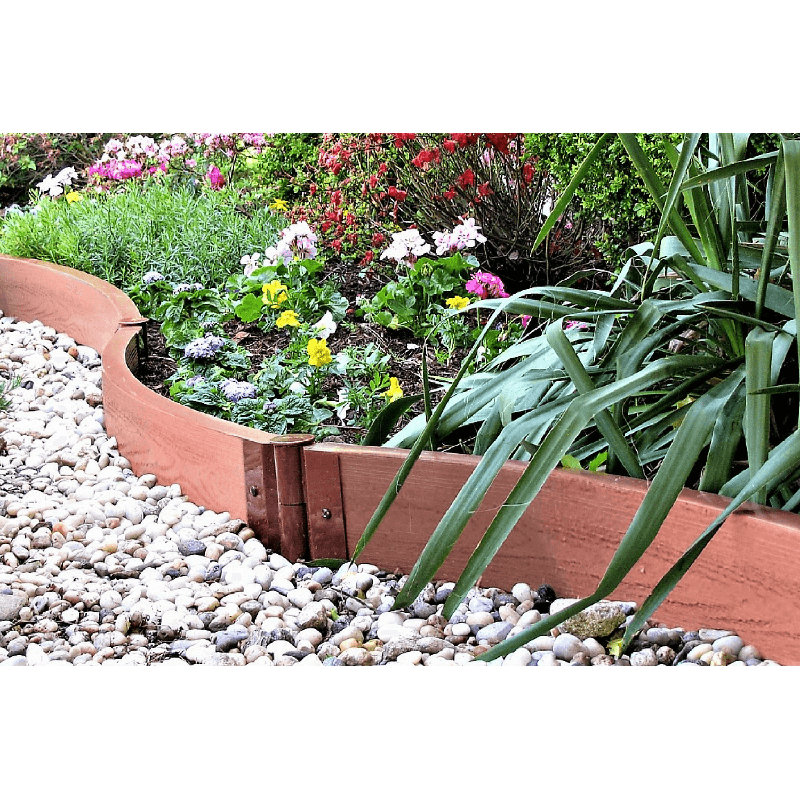 Tool-Free Classic Sienna Two Inch Series Curved Landscape Edging