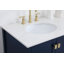 Meuble-lavabo simple 42 po avec plateau en marbre Hines-2128195551