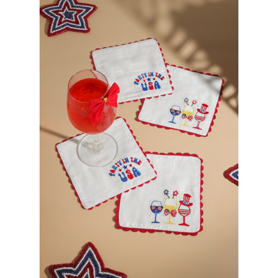 The Patriot Party Cocktail Napkins – Set of 4