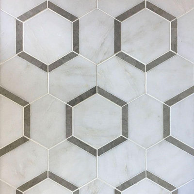 Marble Honeycomb Mosaic Wall & Floor Tile