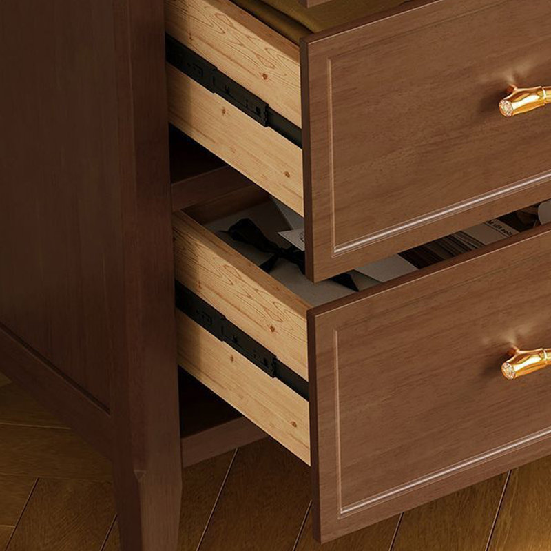 Console American Country, Bois brun foncé