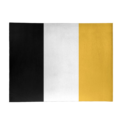 Tapis noir/jaune