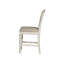 Chaise d'appoint à dossier Queen Anne en blanc antique / brun Colchester
