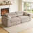 Brown white Chenille