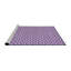 Tapis 100% à motifs lavables à la machine 2989 WSH-PAT954-PUR-918308645