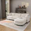 Canapé modulaire avec repose-pieds Haven et coussins amovibles pour le salon-134185564