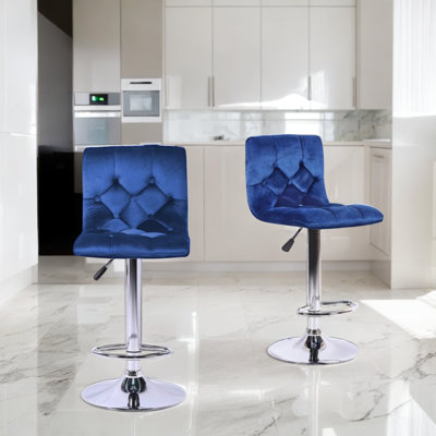 Calvin Velvet Adjustable Stool
