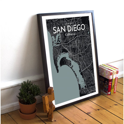 " San Diego City Map "