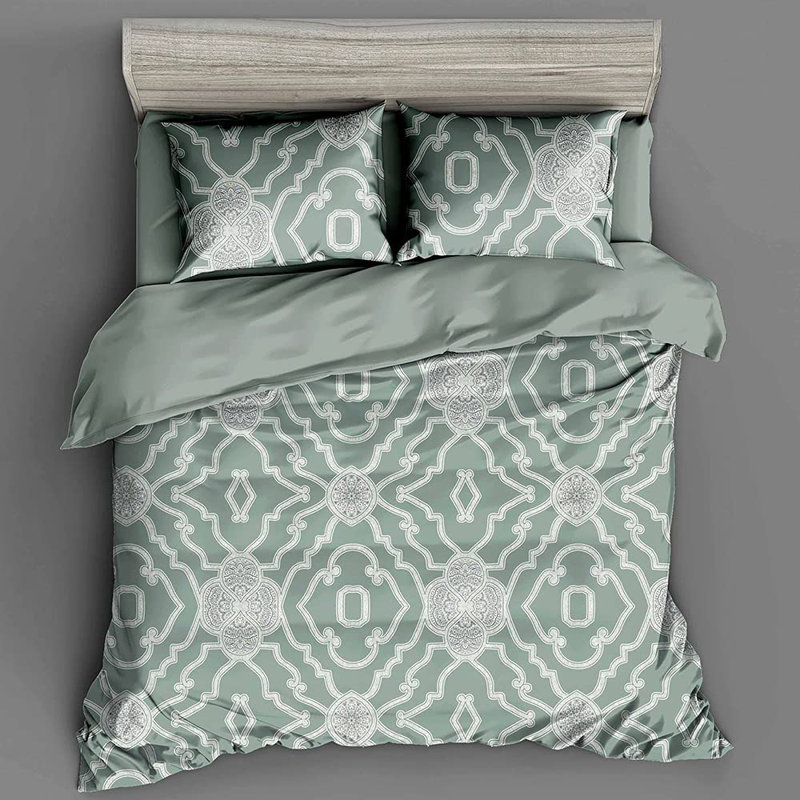 Sateen Comforter, Queen Comforter + 2 Standard Shams, Brown