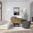 Bevis Upholstered Swivel Accent Chair-1400403912