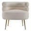 Upholstered Curved Upholstered Single Sofa Accent Chair