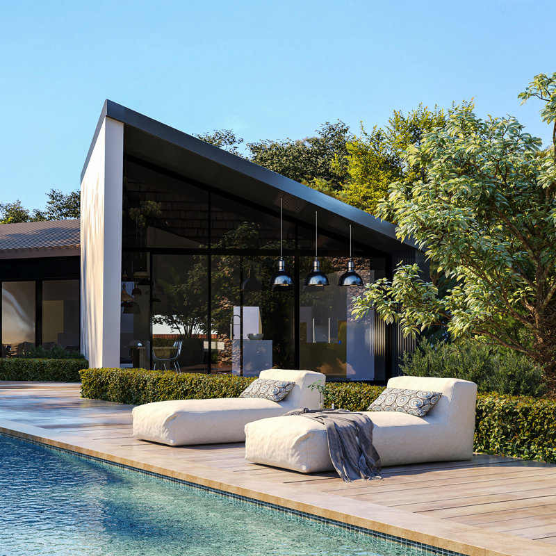 Evan Bean Bag Outdoor Chaise Lounge