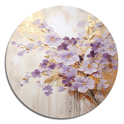 Cotillard - Floral Round Metal Art
