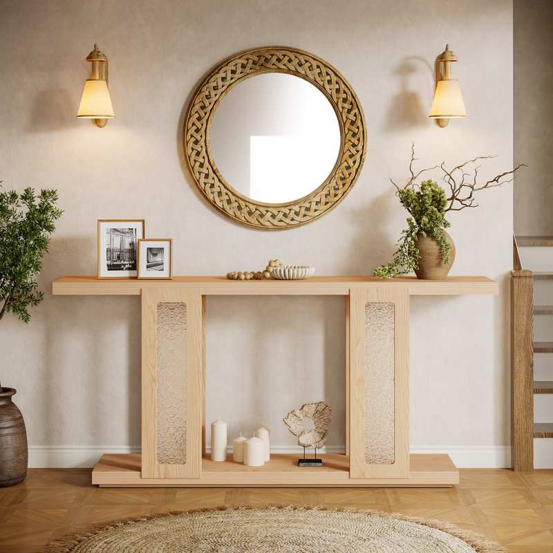 70.9" Extra Long Console Table with Arcylic Base
