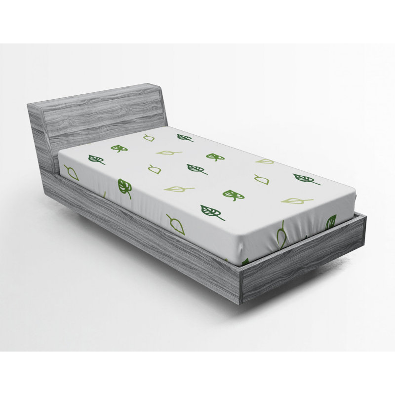 Microfiber Floral Fitted Sheet, Twin XL Fitted Sheet