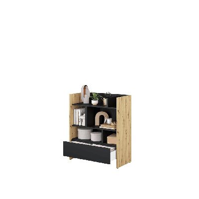 Moxen 108cm H x 92cm W Standard Bookcase