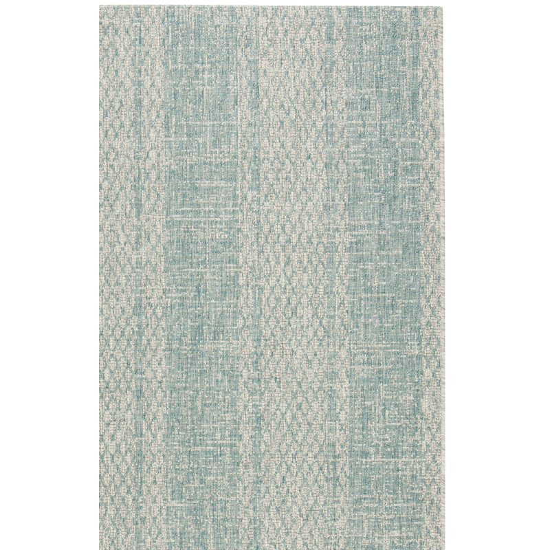 Tapis intérieur / extérieur abstrait Herefordshire Performance, Rectangle 2 pi 7 po x 5 pi
