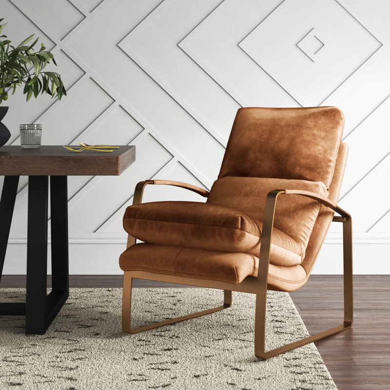Carnbrock Upholstered Accent Chair, Yellow