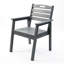 Chaise de terrasse pour l'extérieur - gris, haute densité, conception ergonomique, résistante aux intempéries, sans rouille, gris facile à assembler, qualité, résistance au soleil, sièges confortables, rouille