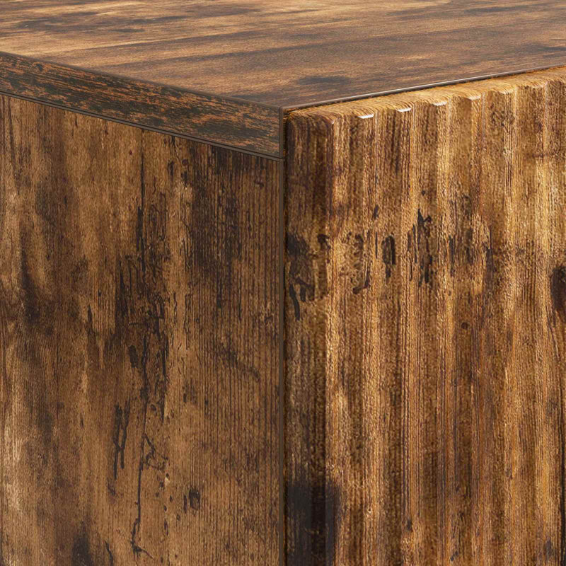 Bathroom Cabinet, Smoked Oak