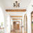 Kinman Glass Semi Flush Mount