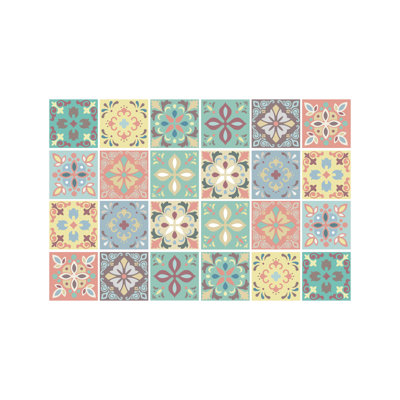 15 cm x 15 cm PVC-Mosaikfliese Bitter