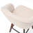 Allis Mid-Century Modern Chenille Fabric Counter Stools,Upholstered Swivel Barstools With Wood Legs,Counter Height Stools with Wingback,Footrest,For Kitchen Island Bar Counter,Beige-1858234491-1855512860