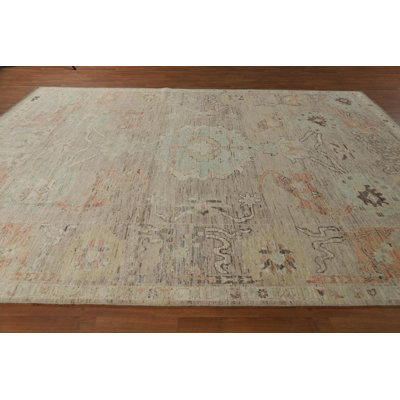 Vegetable Dye Oushak Turkish Area Rug 10x12