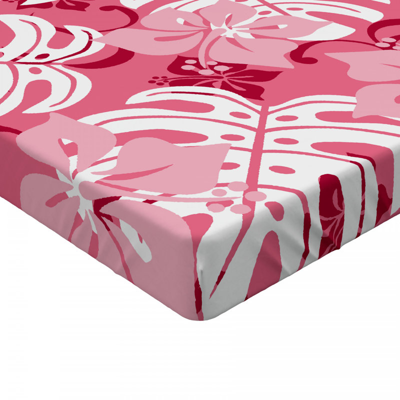 Microfiber Floral Fitted Sheet, Full/Double Fitted Sheet