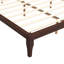Lit plateforme en bois de bambou Mid-Century 12 pouces avec support en lattes de bois-130081788-130081790