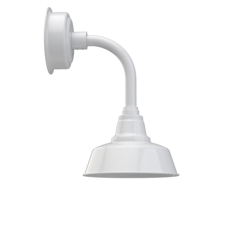 Paulina LED Barn Light, White, 19.25" H x 10" W x 17.38" D