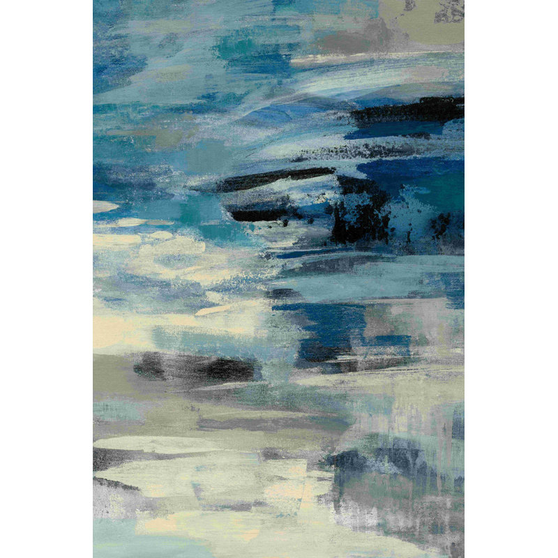 Vague indigo, H 12 po x l 8 po
