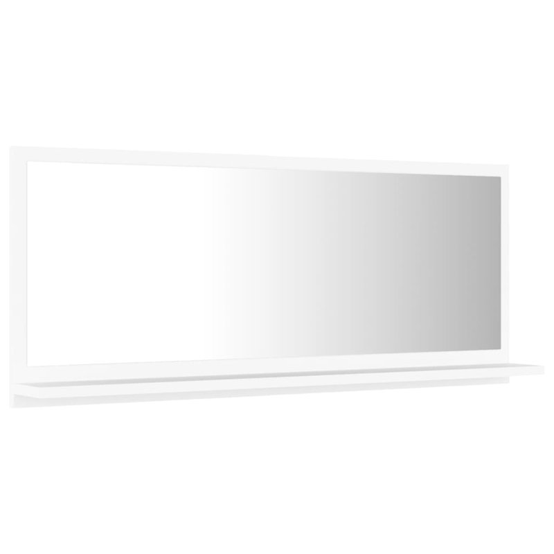Miroir de salle de bain, 14.6" x 35.4", Blanc