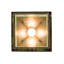 Luminaire suspendu rectangulaire 1 lumières lanterne-16183517