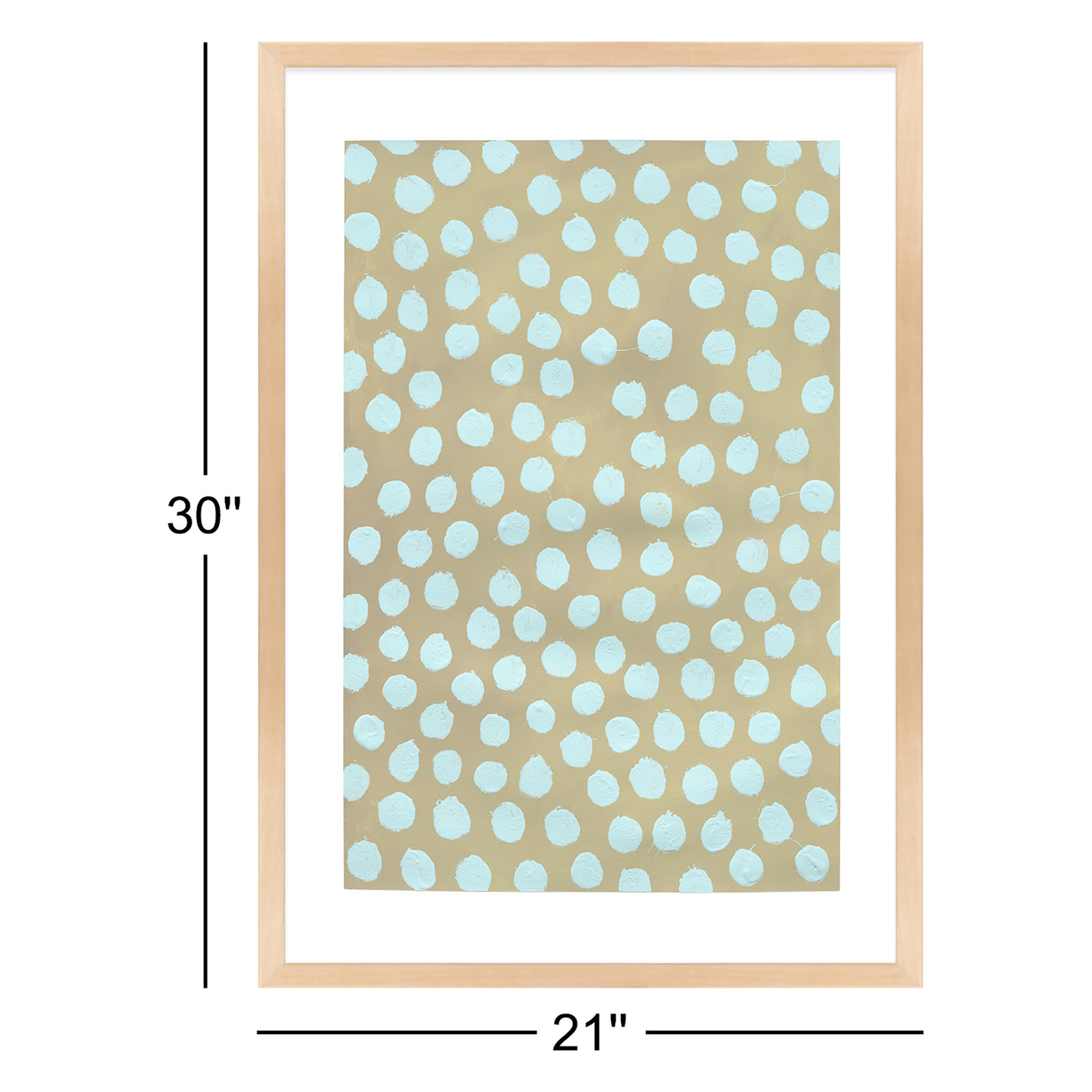 Cloud On Khaki by Michela Sorrentino, Brown, 30" H x 21" W x 1.25" D