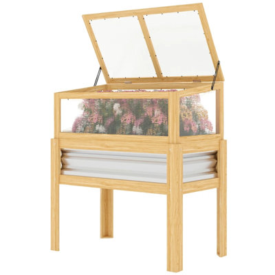 Stylish Flowers Box,Elevated Planter Box,Raised Garden Bed