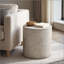Table d'appoint cylindrique MGO avec finition en béton lisse-1798530319