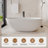 Rippey Casainc Freestanding Soaking Solid Surface Resin Stone Bathtub