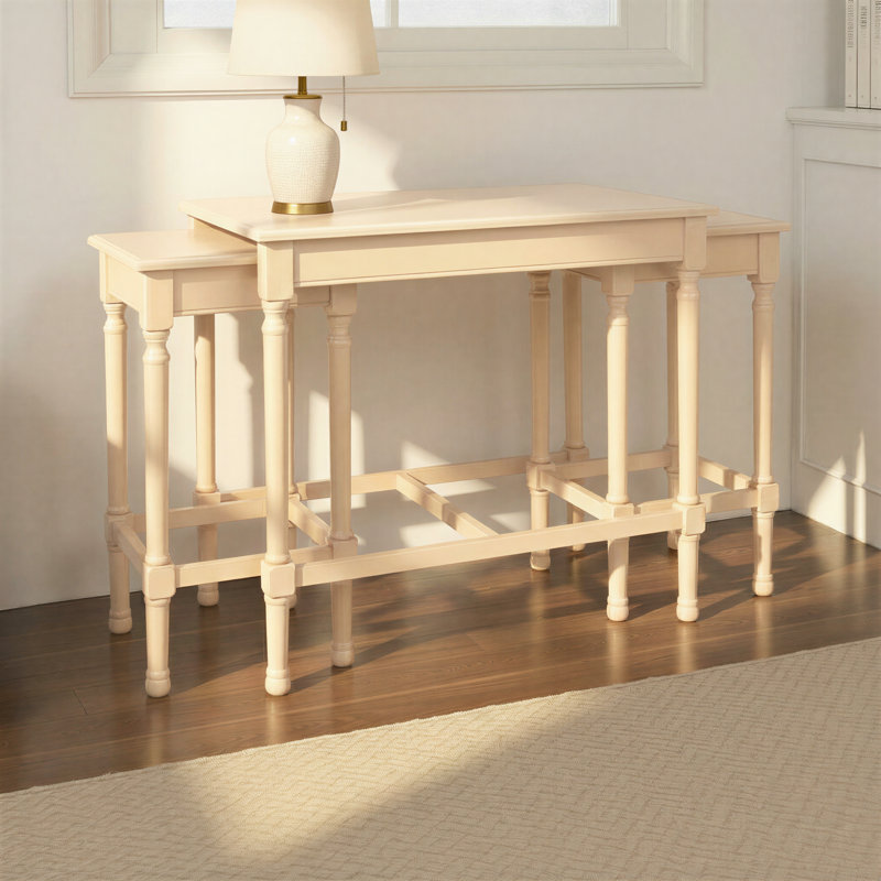 Ensemble de 3 tables gigognes en bois