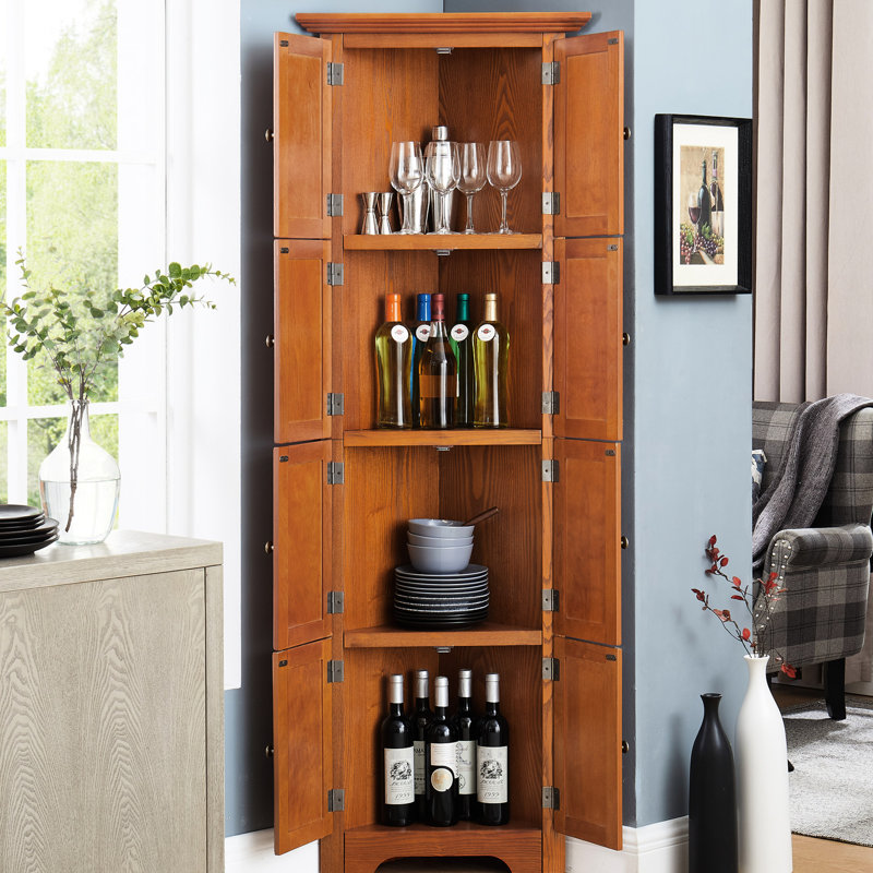 Grande armoire de rangement 8 portes en chêne - Améliorez votre espace pour l'organisation
