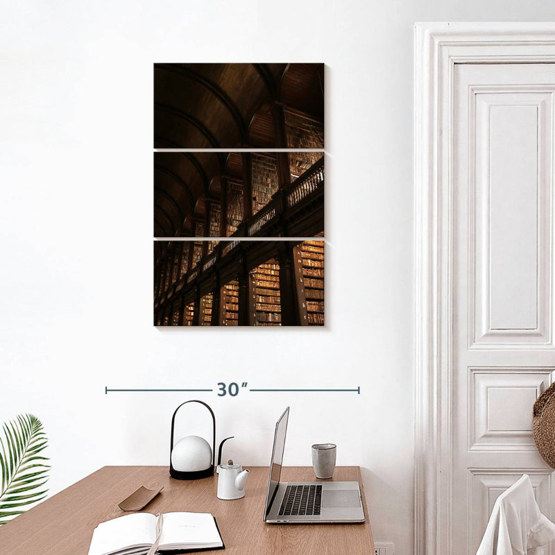 Lilie Trinity College Library, 32" H x 20" W