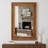 Rectangular Decorative Mirror with Solid Wood Frame and Woven Rattan Accents for Enhanced Space Illusion and Timeless Wall Art.