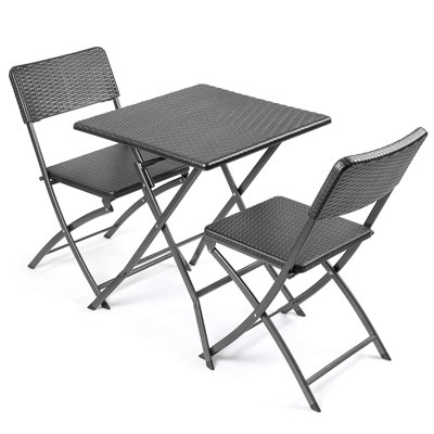 Rectangular 3 - Piece 2 - Person Outdoor Table Set