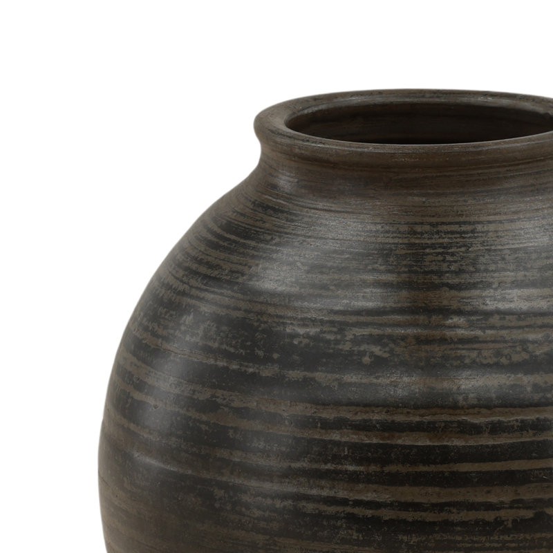 Fabrizio Vase Antique Gray
