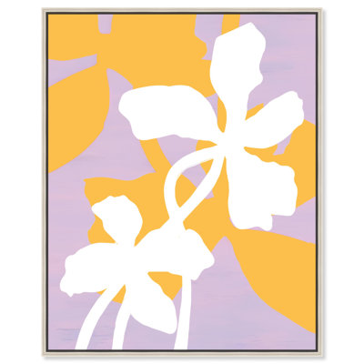 Florida I Canvas Muted Plants Flowers Abstract Wall Art by Art Remedy
