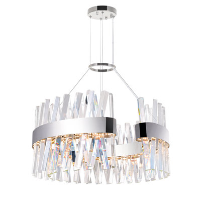 Luminaire suspendu cylindrique à 1 lumière DEL Lissowski