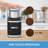 KitchenTrend 12-Cup Electric Coffee Grinder for Espresso & Home Use, Spice Nut Herb Grinder with Removable Stainless Steel Bowl, Black