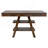 Ferrara Walnut 2-Drawer Counter Height Table