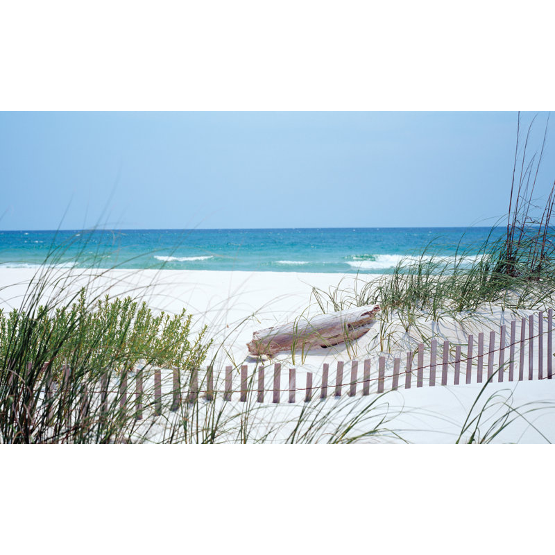 Tenny Wall Mural, 60" H x 120" W x 0.02" D, Blue/Ivory