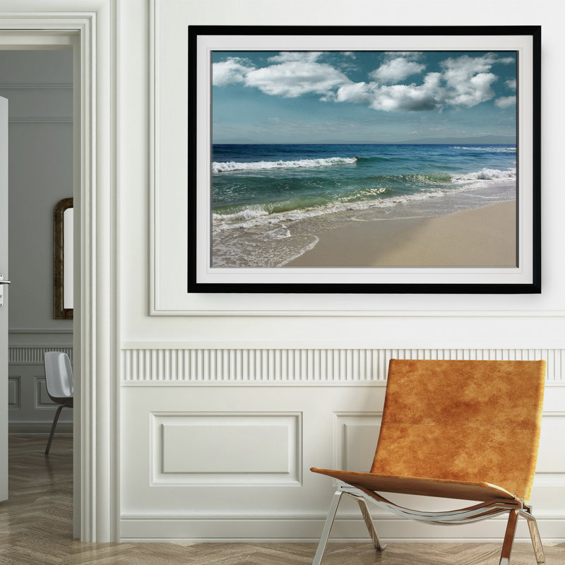 Vagues majestic, H 24 po x l 30 po x P 1,5 po, Cadre noir